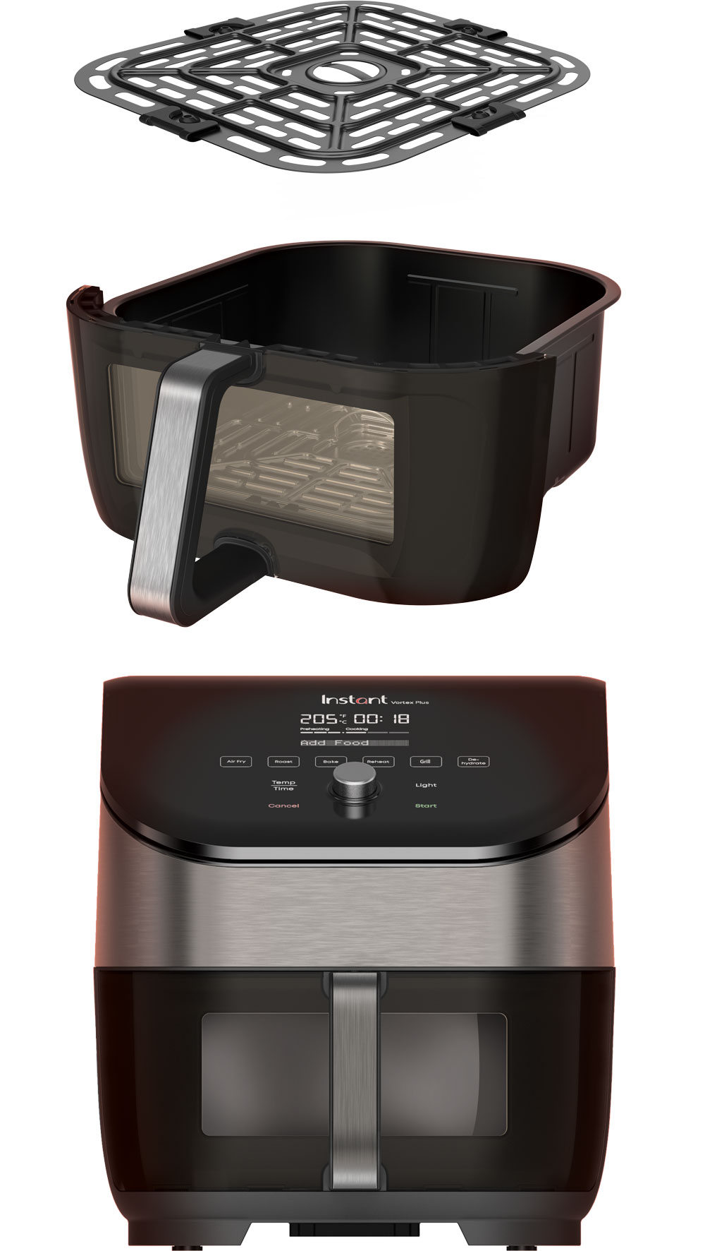 Buy Instant Vortex Plus Dual ClearCook RVS 7,6 liter (8 Qt)? Order before  22.00, shipped today