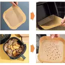 Doublures en papier pour friteuse à air Ziva carrées de 20 cm (250 pièces)